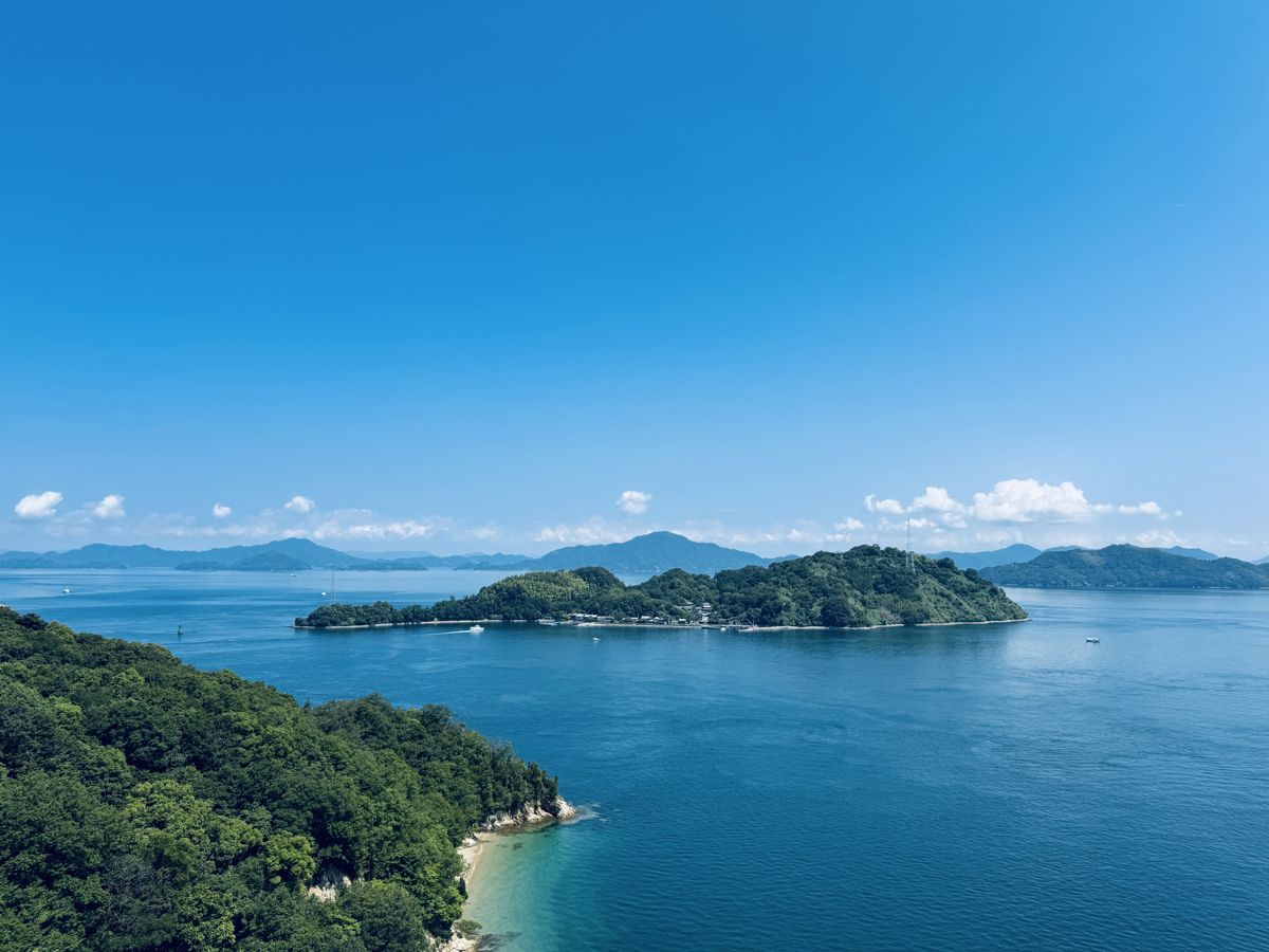 しまなみ海道から見る瀬戸内の島々