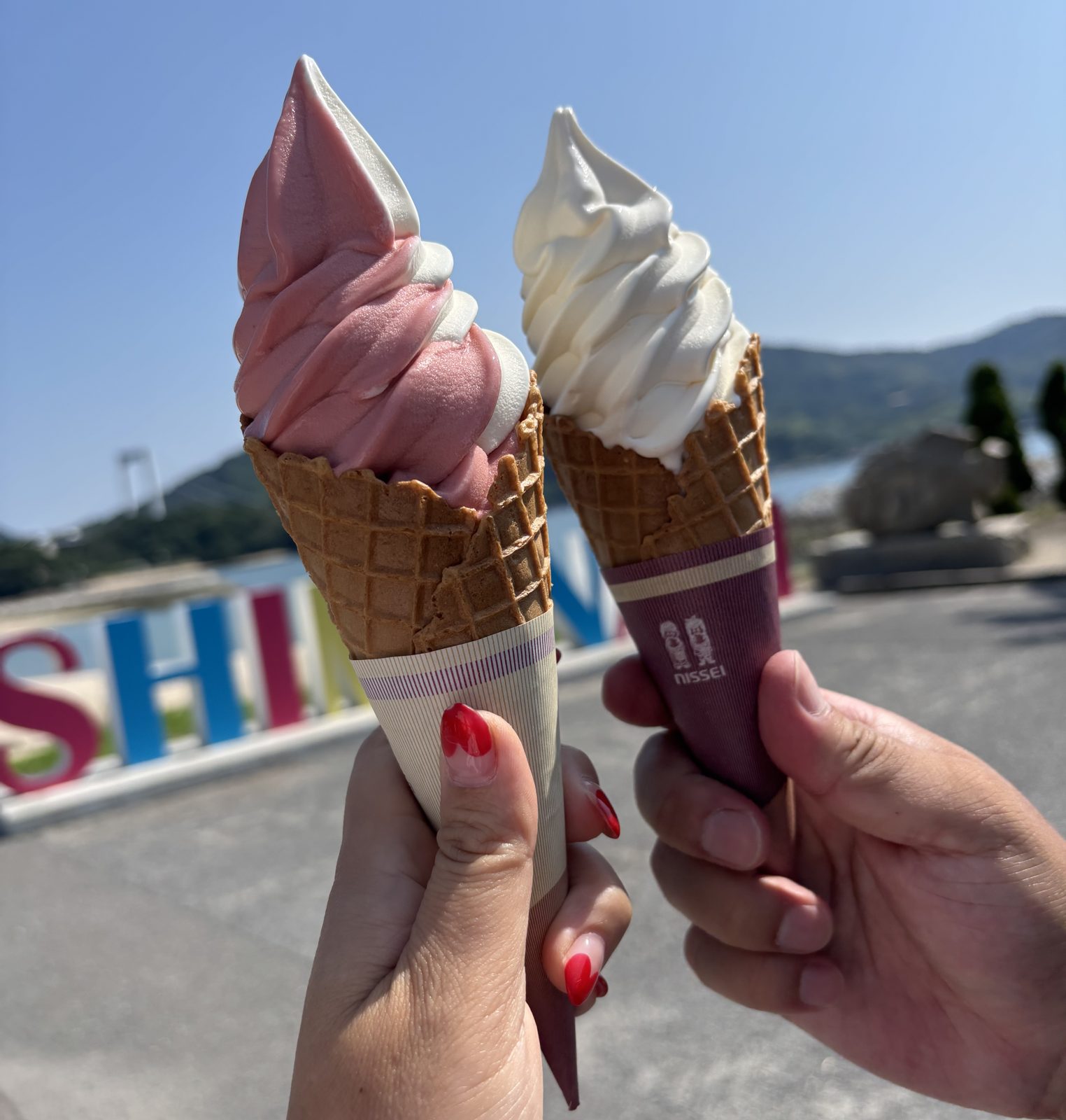 マリンオアシスはかたで味わえるソフトクリーム