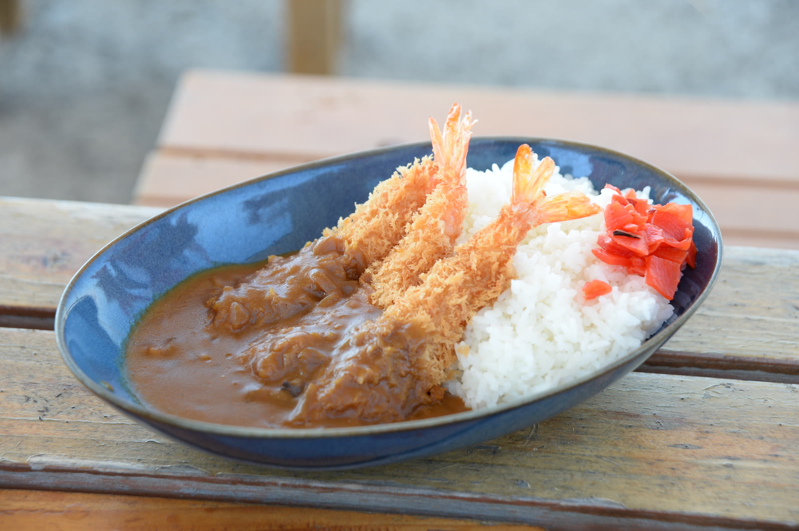 海老フライカレー