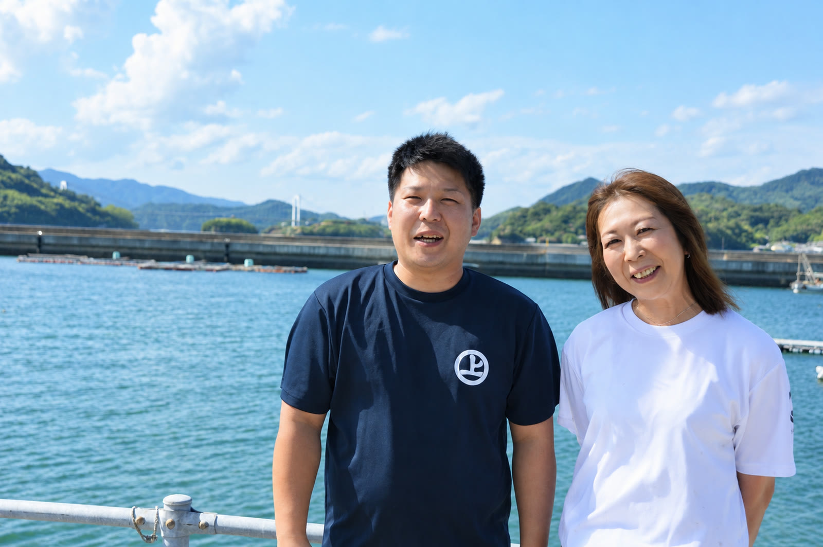 能島水軍の村上泰輝さんと矢野万喜さん
